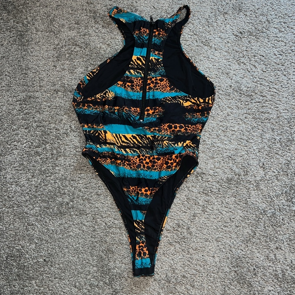 ICON SWIM Animal Print One-Piece Swimsuit - Picture 3 of 4